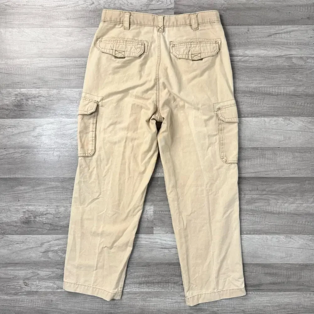 St. John's Bay Utility Cargo Pants 32x30 Khaki Workwear Outdoor